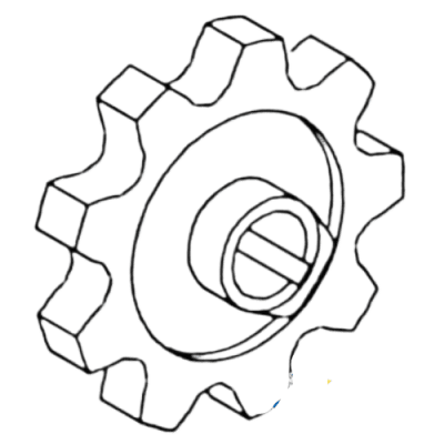 Clean Tailing Auger Sprocket