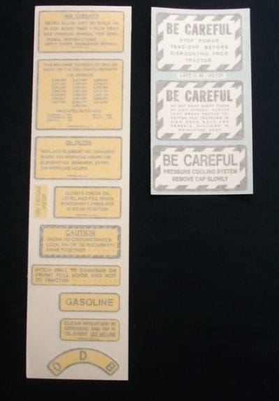 100 130 140 GAS CHASSIS DECALS - VINYL CUT