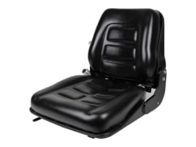 Back- Suspension Seat, Retr. Seat Belt, Slides, Black vinyl