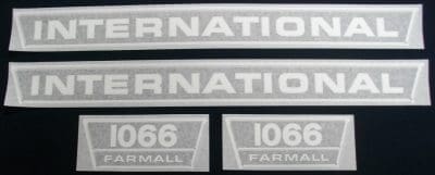 1066 Black & Chrome Vinyl Decal Set