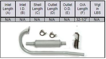 Massey Ferguson TO35 Exhaust Assembly