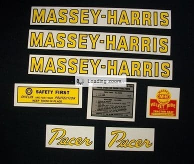 M-H PACER DECALS
